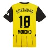 Oficiální Fotbalový Dres Borussia Dortmund Moukoko 18 Domácí 2024-25 pro Muži